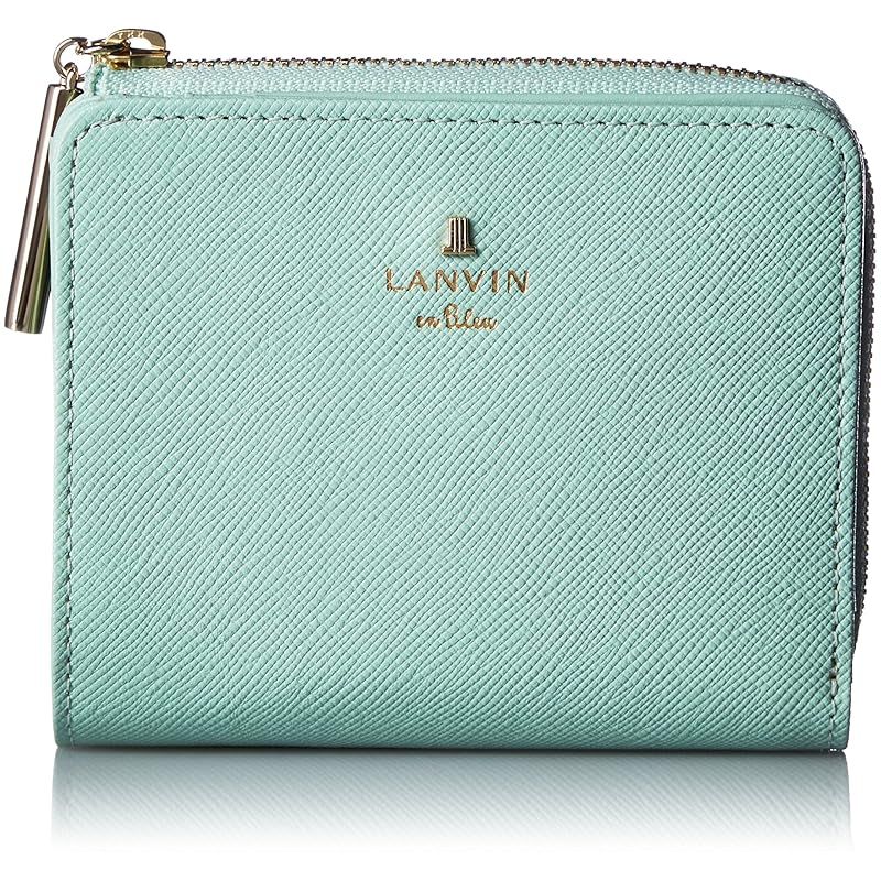 LANVIN en Bleu(ランバンオンブルー) リュクサンブール 二つ折り財布 【新色】 財布 札入れ カード入れ付き レディース 480453 ミント 1