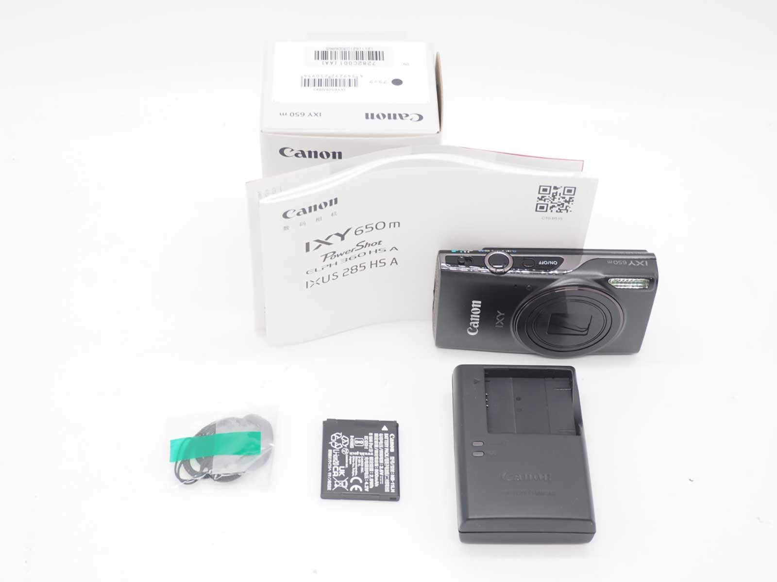 キャノン Canon IXY 650 Black Compact Digital Camera 元箱 [未使用品