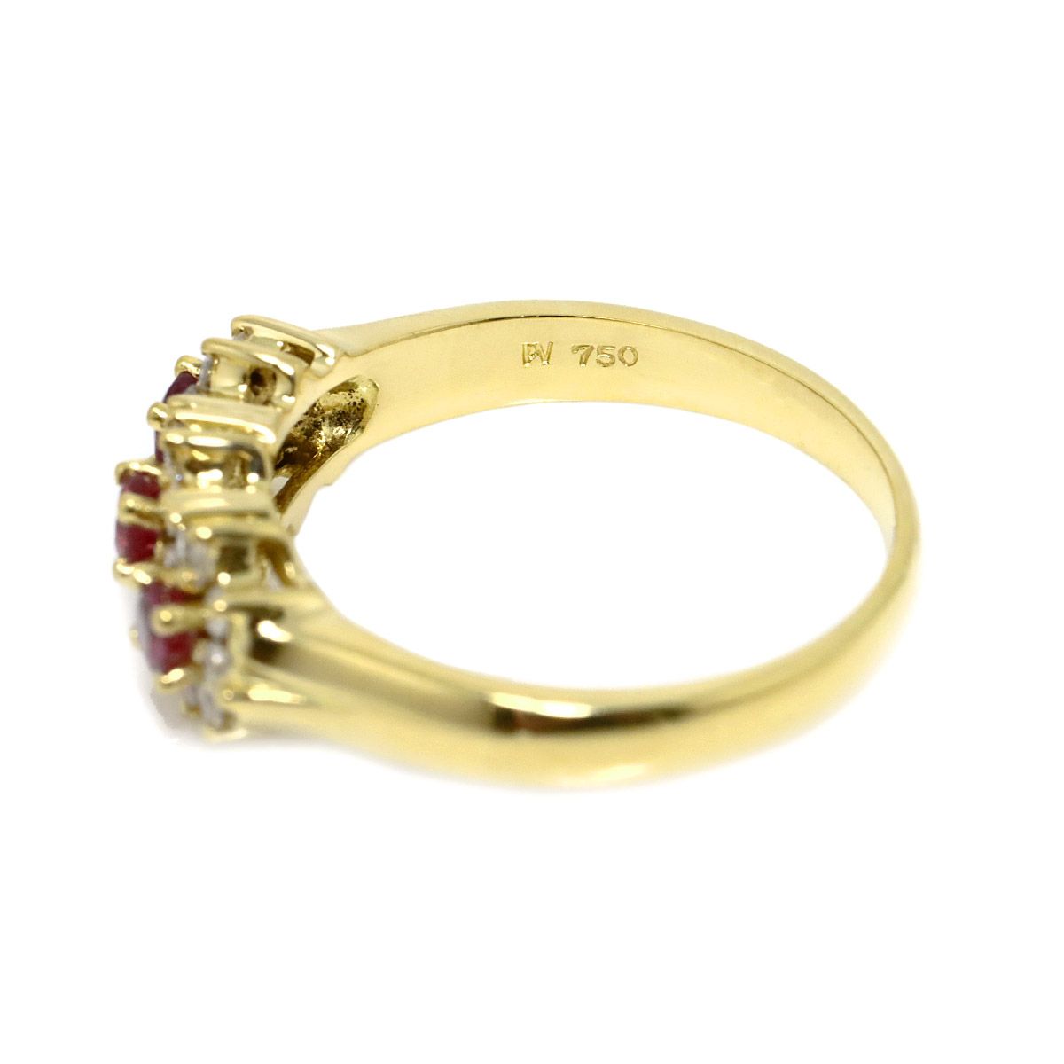 ポンテヴェキオ Ponte Vecchio 12号 リング ルビー 0.32ct ダイヤ 0.29 
