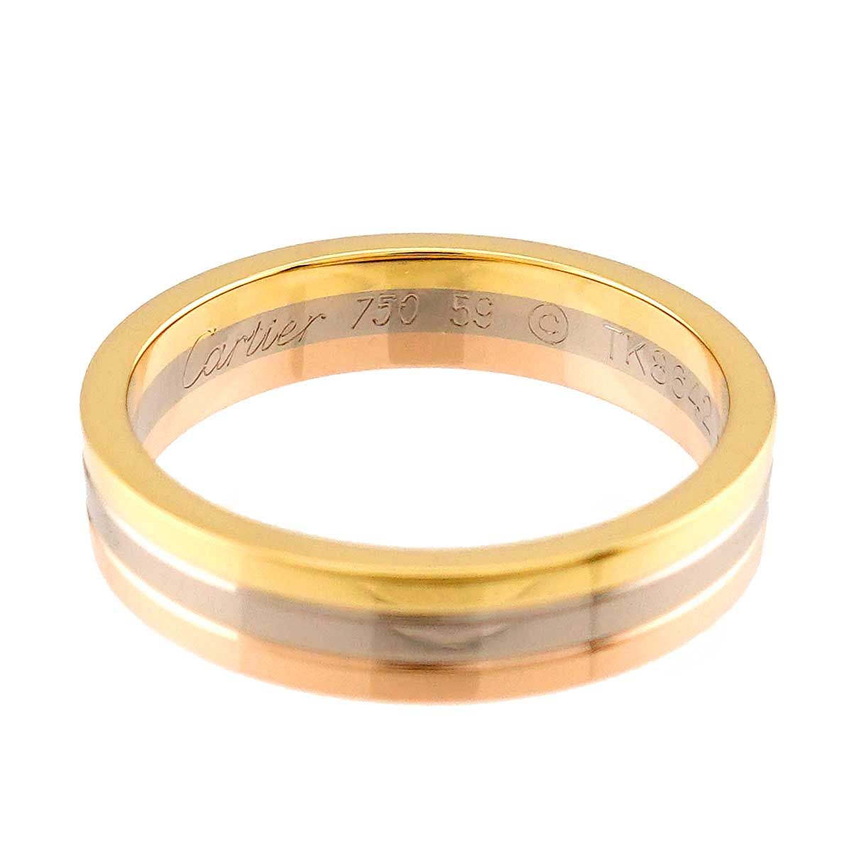 カルティエ Cartier ヴァンドーム #59 リング K18 YG WG PG スリー 