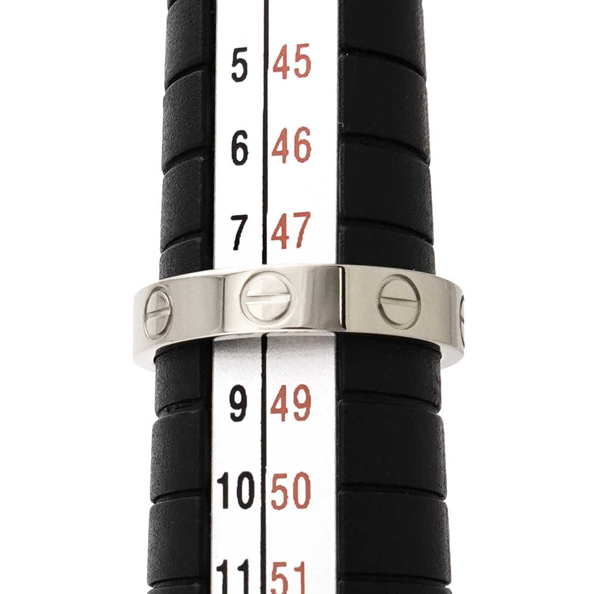 カルティエ Cartier ミニラブ #48 リング K18 WG ホワイトゴールド 750