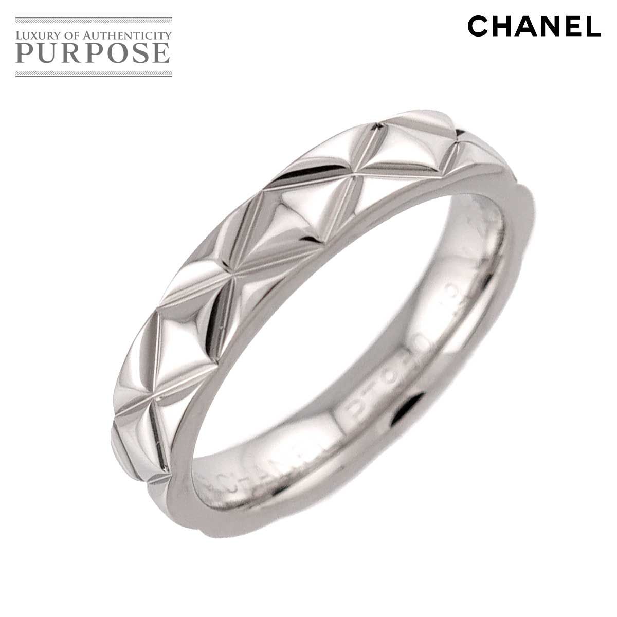 シャネル CHANEL マトラッセ #48 リング Pt プラチナ 指輪 Ring 