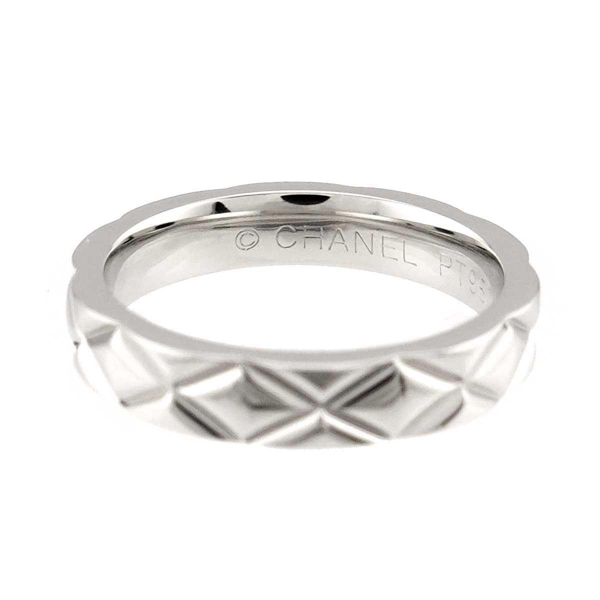 シャネル CHANEL マトラッセ #48 リング Pt プラチナ 指輪 Ring 
