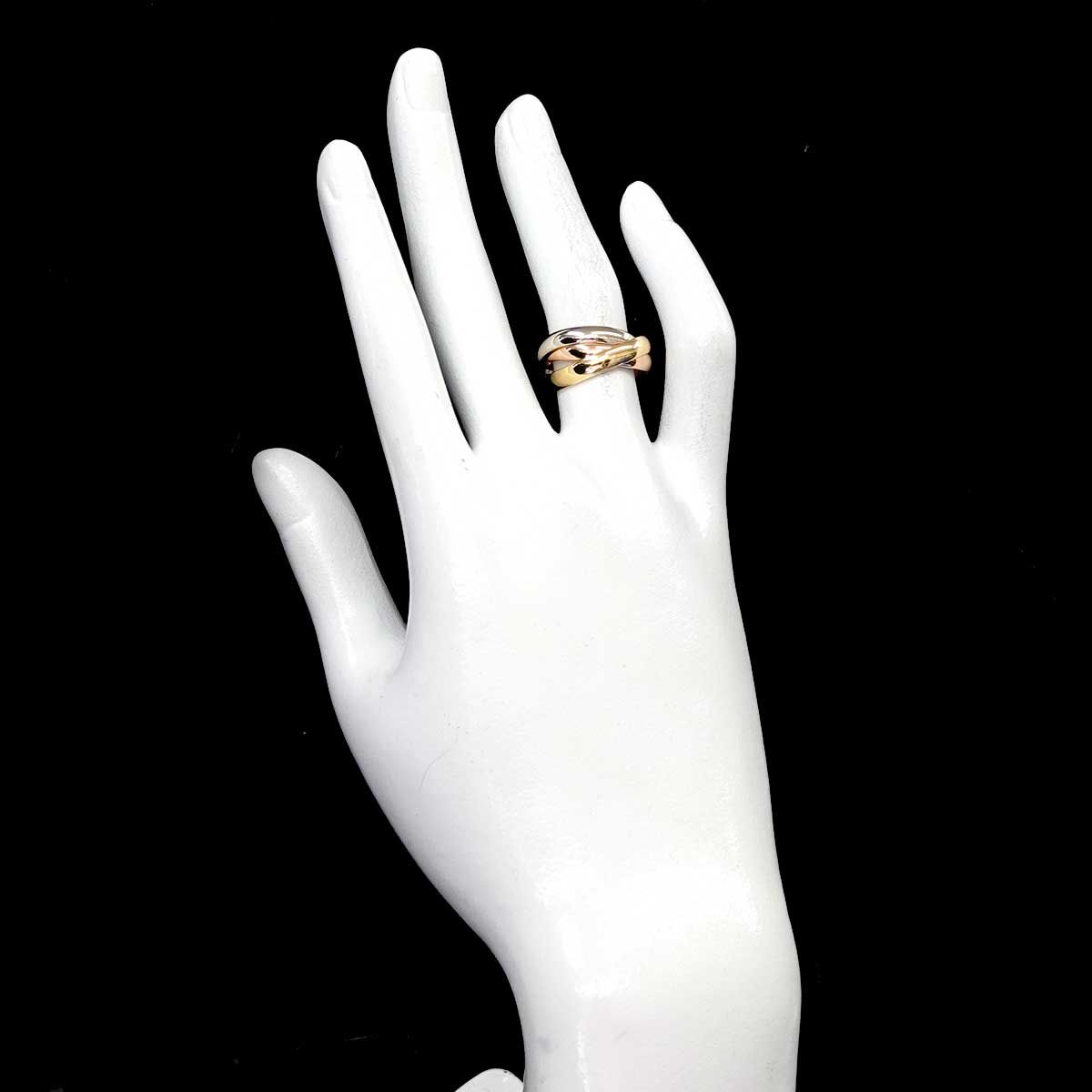 カルティエ Cartier トリニティ ミディアム MM #50 リング K18 YG WG