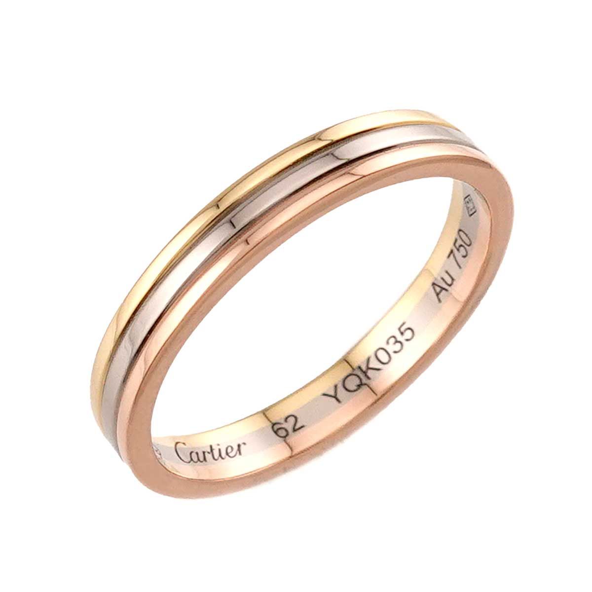 カルティエ Cartier ヴァンドーム #62 リング K18 YG WG PG スリー