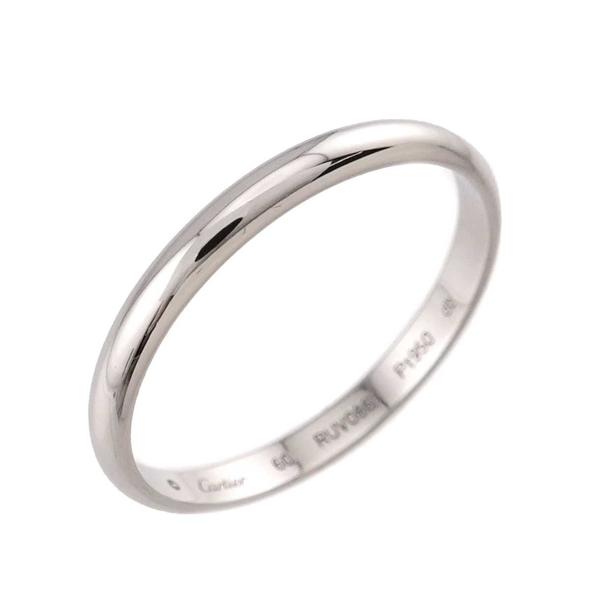 カルティエ Cartier 1895 クラシック #60 リング Pt 幅2.5mm プラチナ