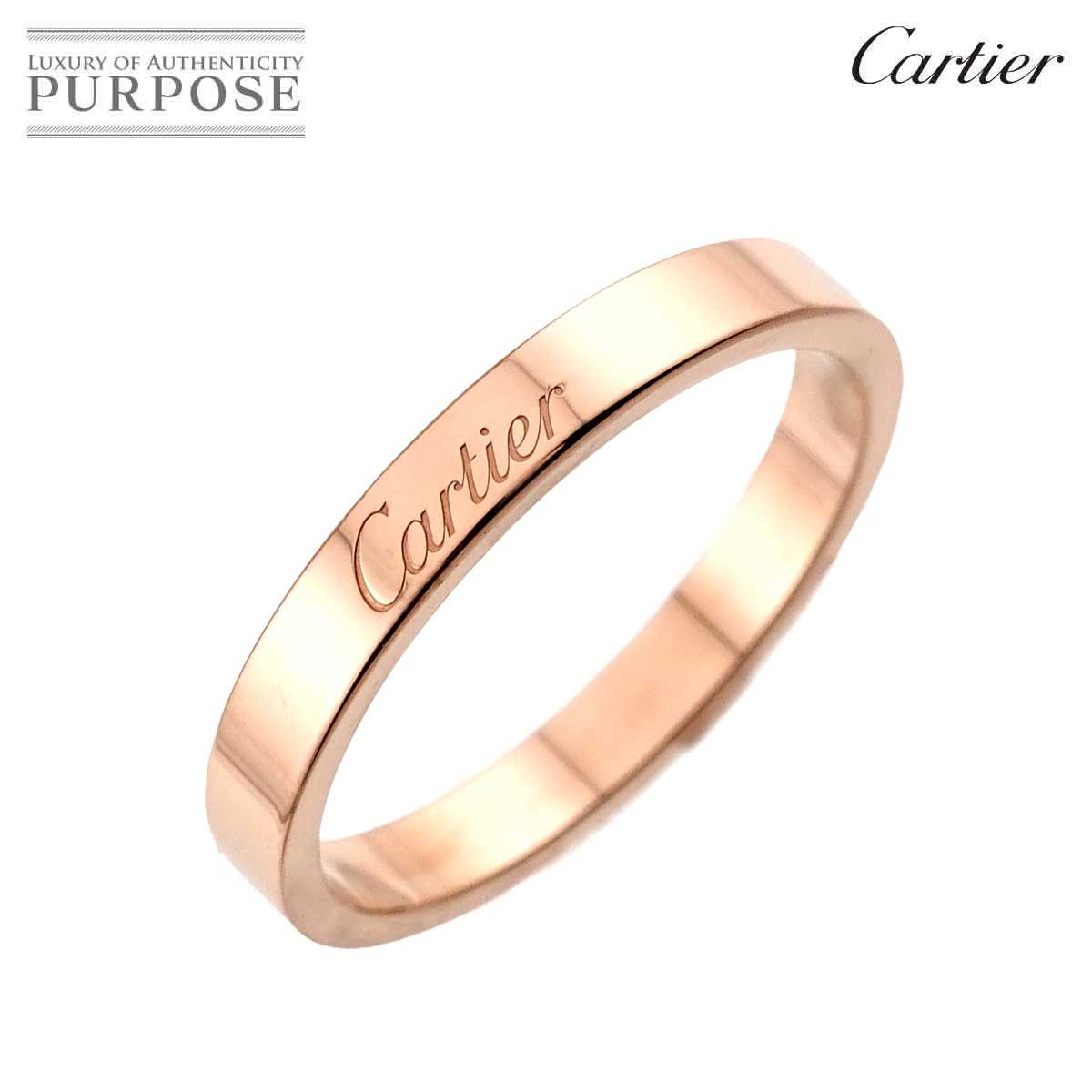 【専用】Cartier カルティエ　Cドゥ リング PG #60 カルティエ Cartier Cドゥ #60 リング 幅3mm K18 PG ピンクゴールド