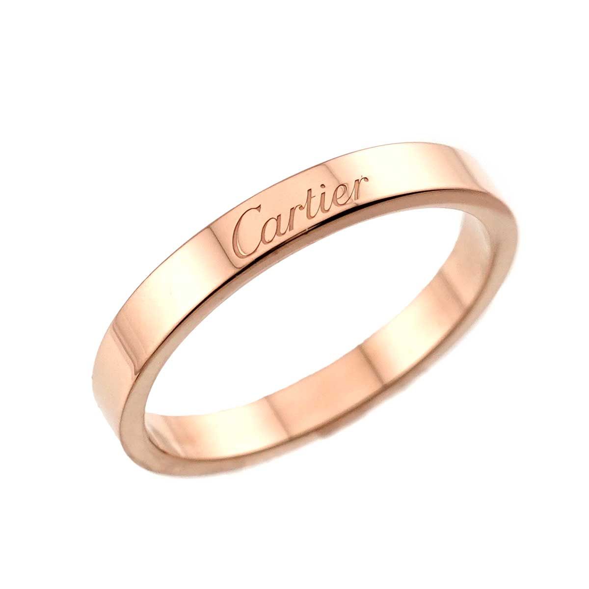 カルティエ Cartier Cドゥ #60 リング 幅3mm K18 PG ピンクゴールド