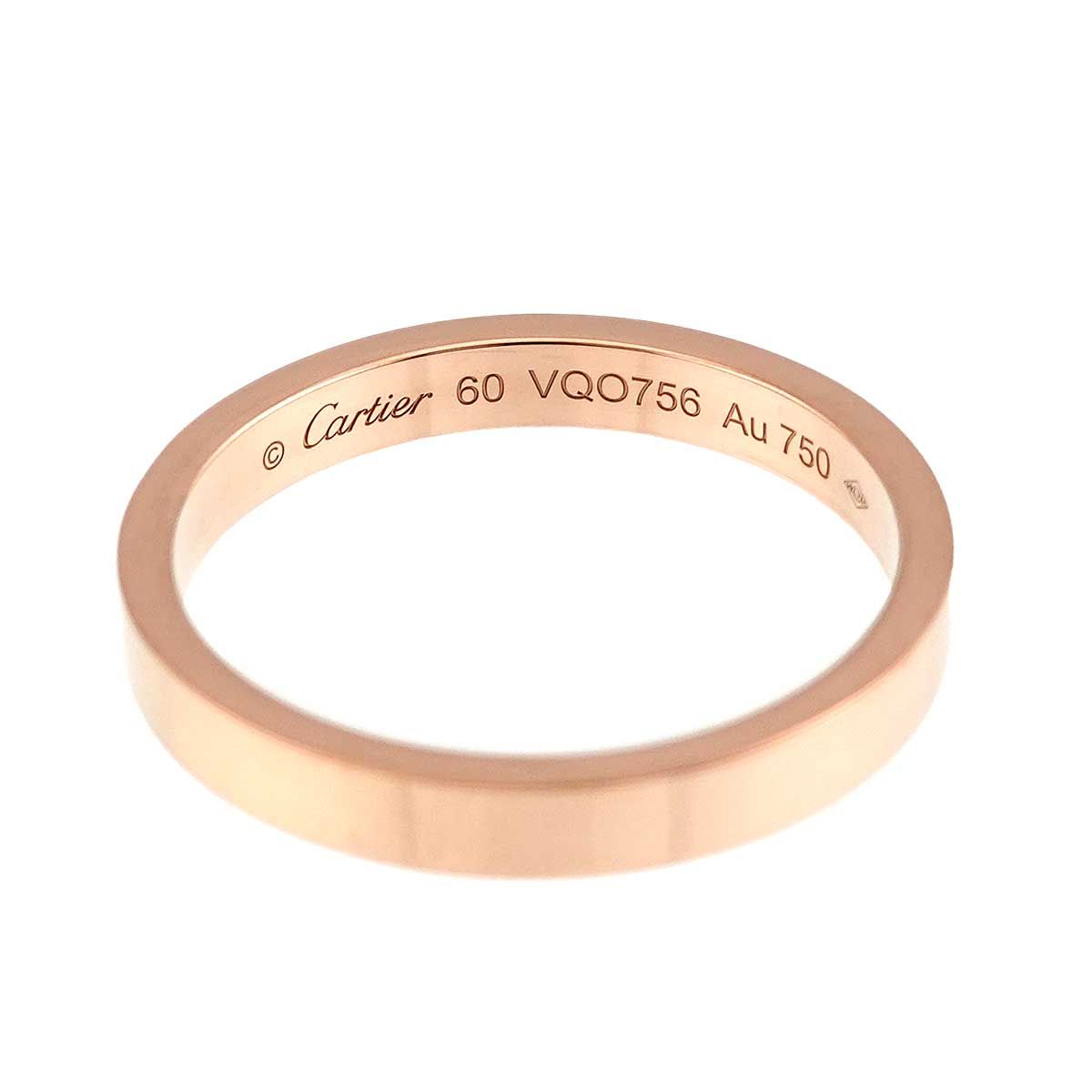 【専用】Cartier カルティエ　Cドゥ リング PG #60 カルティエ Cartier Cドゥ #60 リング 幅3mm K18 PG ピンクゴールド