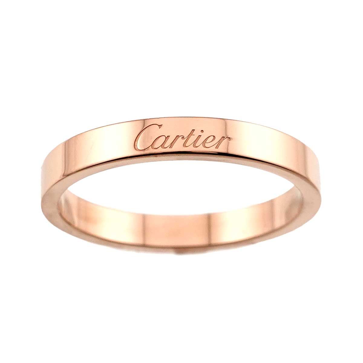 カルティエ Cartier Cドゥ #60 リング 幅3mm K18 PG ピンクゴールド