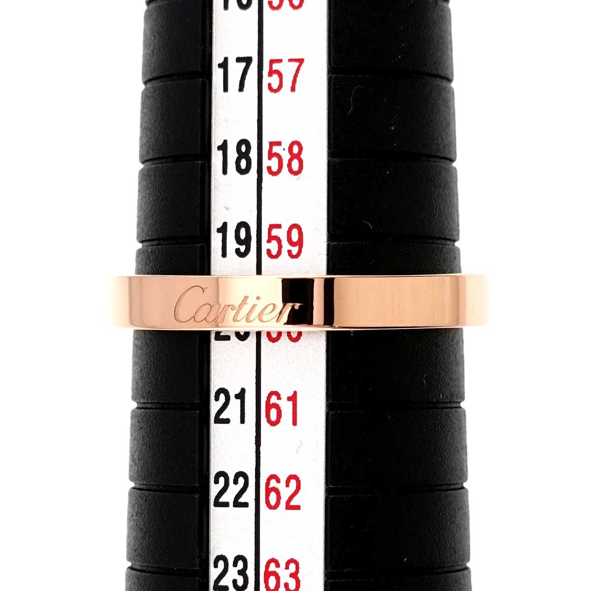 カルティエ Cartier Cドゥ #60 リング 幅3mm K18 PG ピンクゴールド