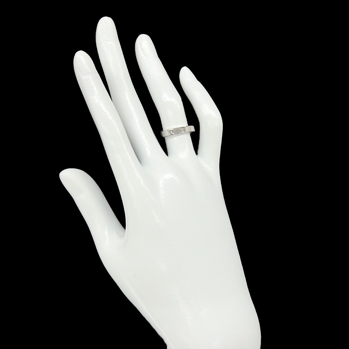 カルティエ Cartier Cドゥ #48 リング 幅3mm Pt プラチナ 指輪 Diamond 