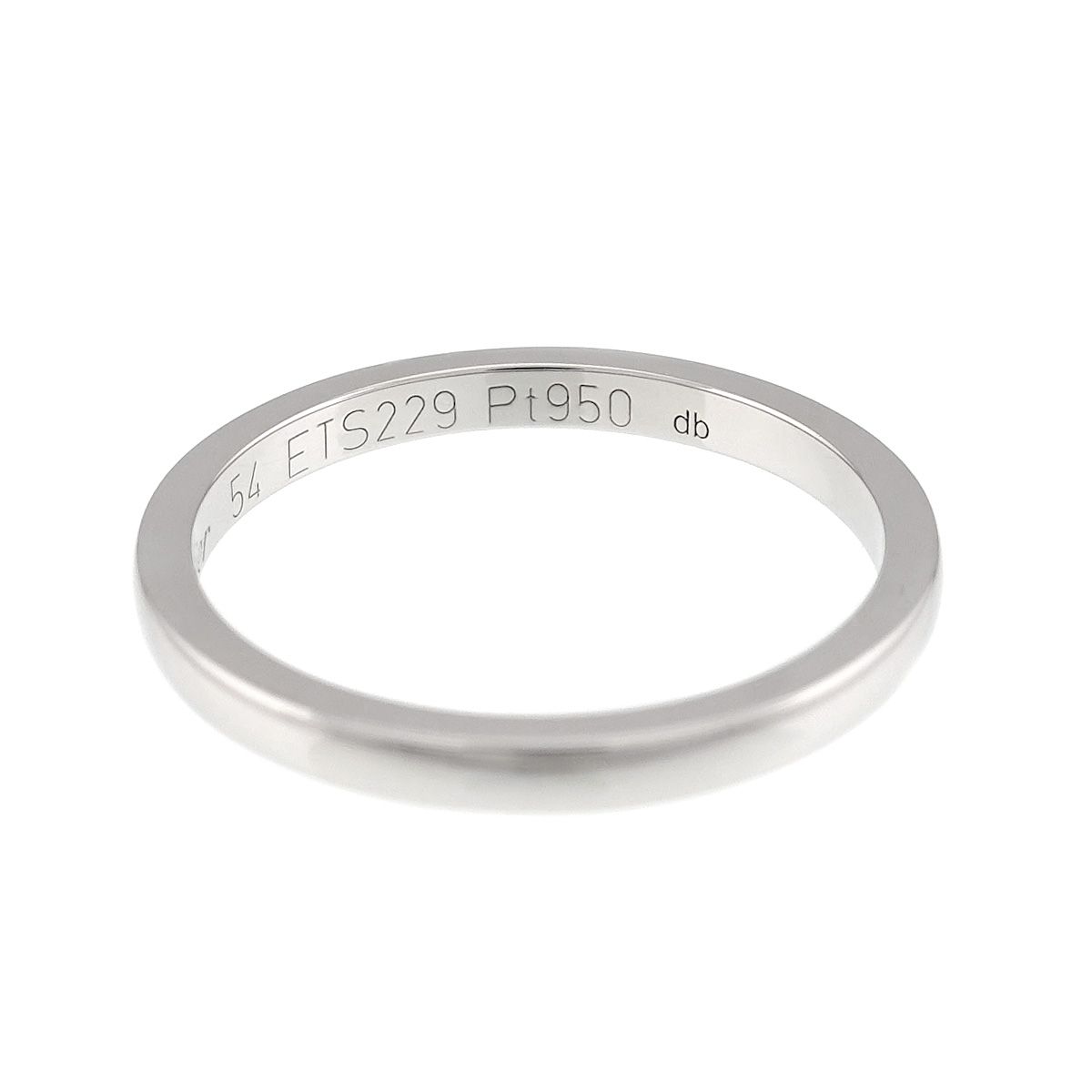 カルティエ Cartier バレリーナ #54 リング 幅2mm Pt プラチナ 指輪 