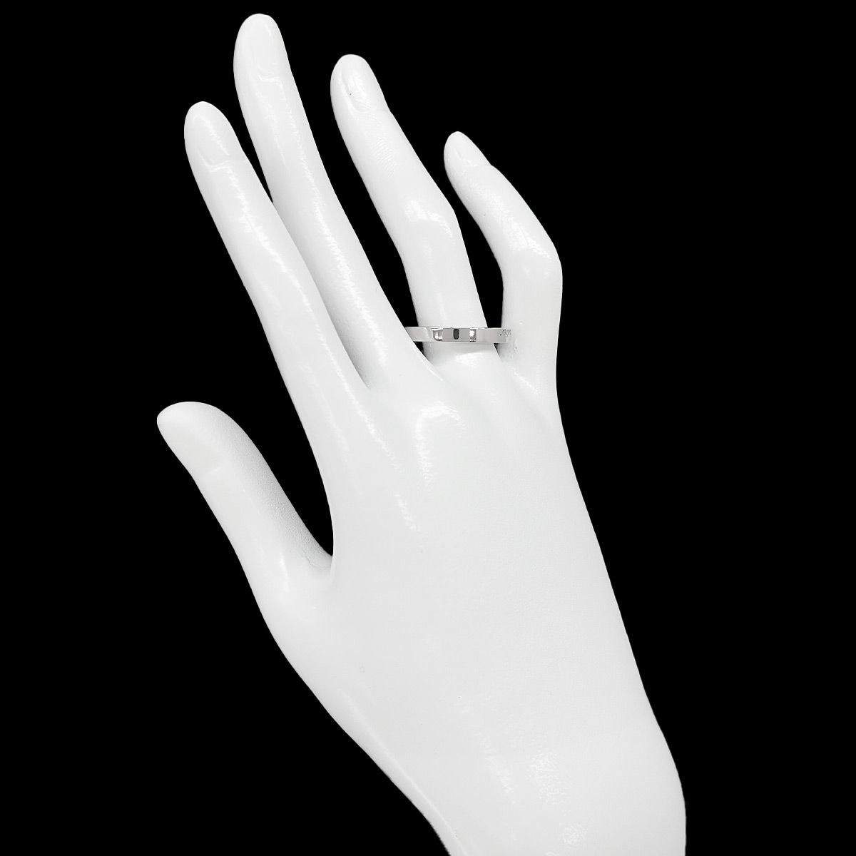 カルティエ Cartier Cドゥ #61 リング 幅3mm Pt プラチナ エングレーブ 