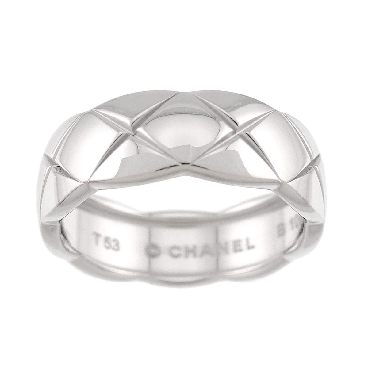 CHANEL ココクラッシュ ミディアム #53 リング K18 WG ホワイト