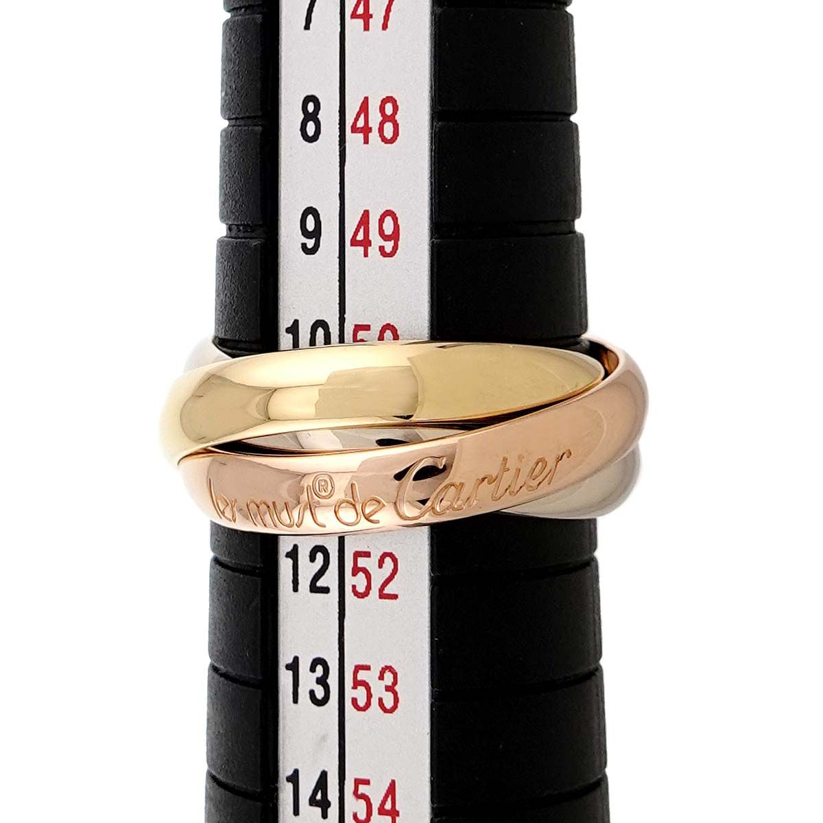 カルティエ Cartier トリニティ ミディアム MM #51 リング K18 YG WG 