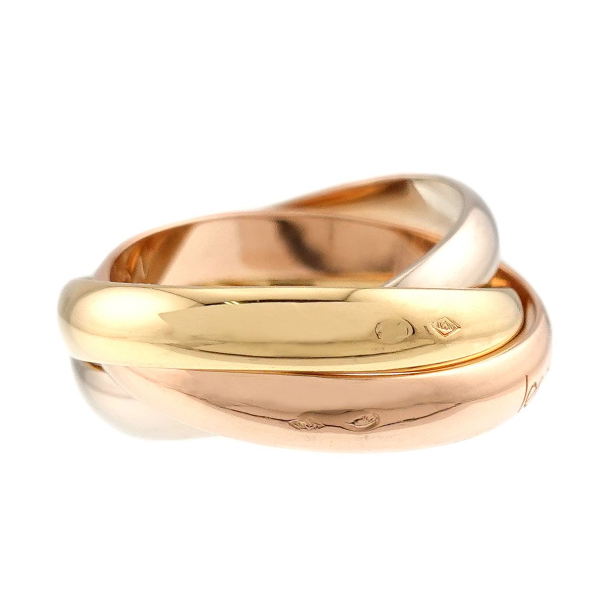 カルティエ Cartier トリニティ ミディアム MM #51 リング K18 YG WG 