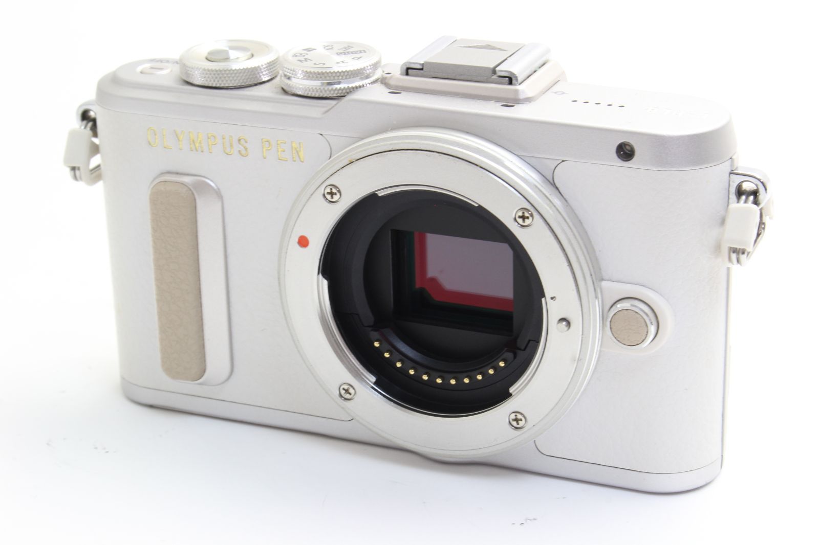 AB+ (良品) OLYMPUS オリンパス PEN E-PL8 ホワイト EZ 14-42mm レンズ