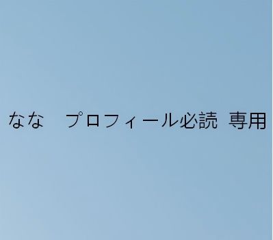 なな　プロフィール必読 専用