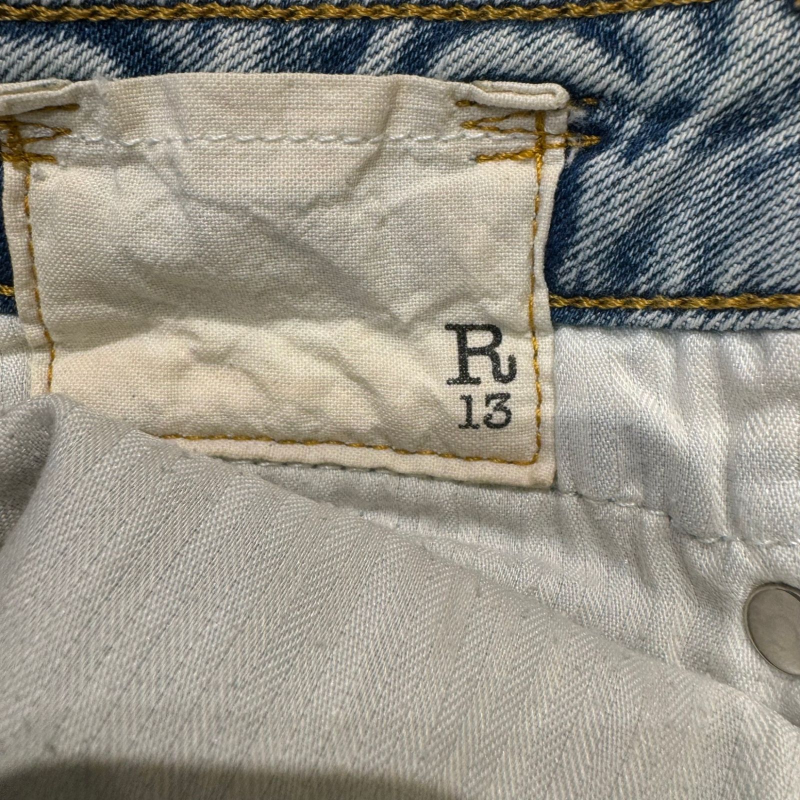 R13 (アールサーティーン) Boy Straight Denim R13W0091-672 ブルー 25 