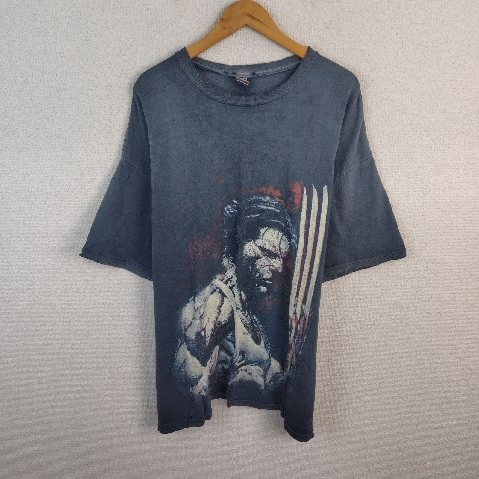 MAD ENGINE マッドエンジン Tシャツ MARVEL マーベル ウルヴァリン キャラクタープリント メンズ 古着 ストリート ナード系