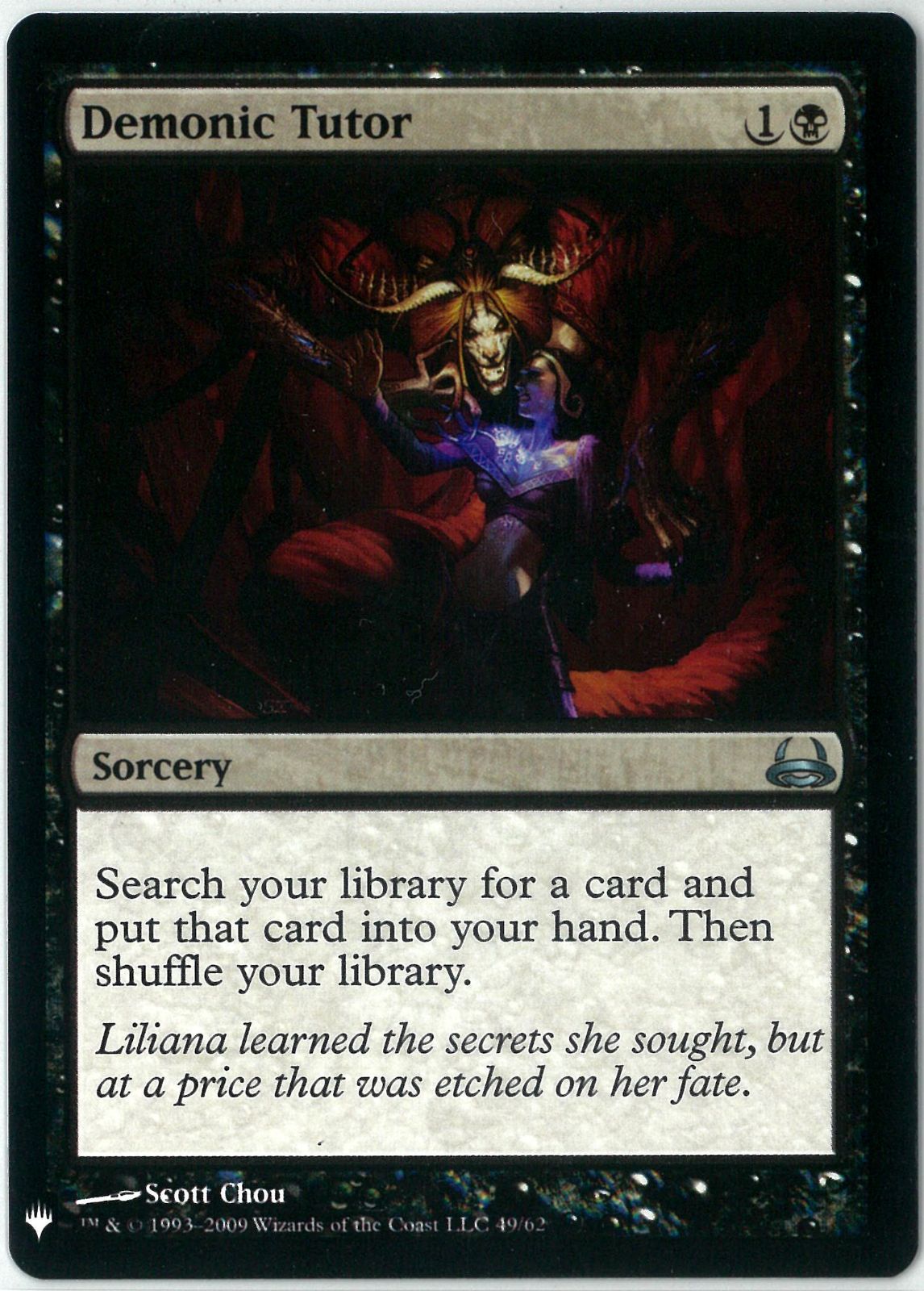 MTG/英語版/悪魔の教示者/Demonic Tutor/The List/DVD 49/62 - メルカリ