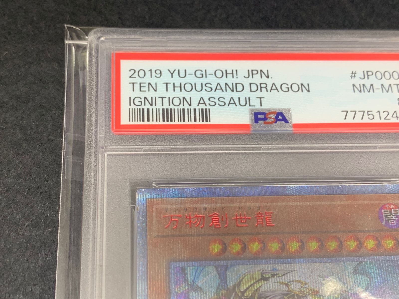 鑑定品PSA8】[IGAS]万物創世龍(10000シークレットレア)IGAS-JP000