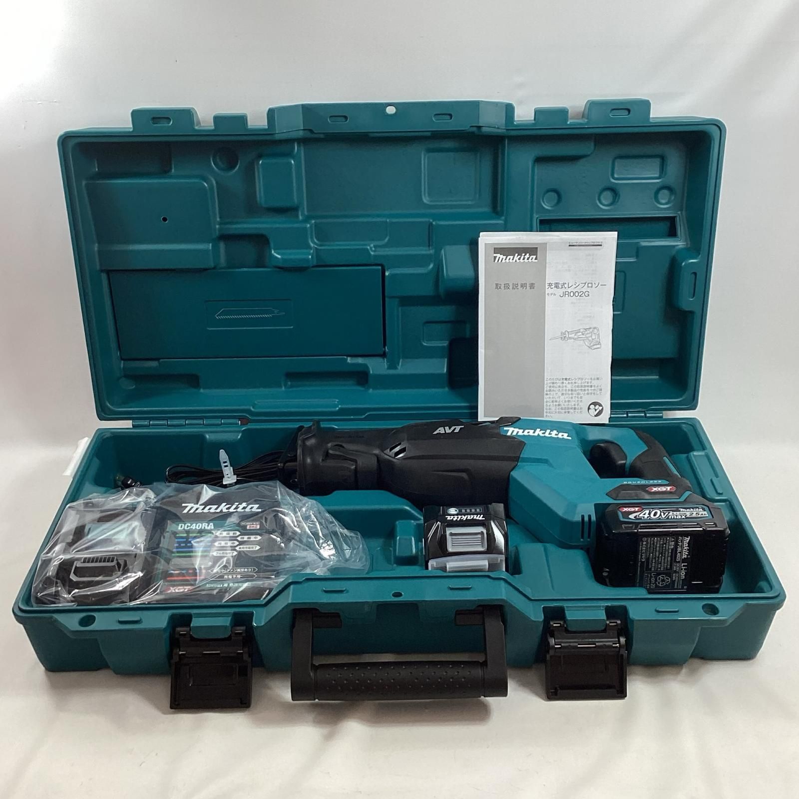 MAKITA マキタ レシプロソー JR002GRDX 充電器・充電池2個・ケース付 