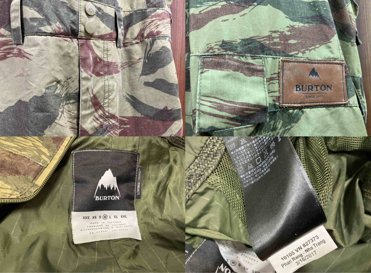 BURTONスノーボードウェア ビブパンツ Mサイズ ウェスト92cm ヒップ