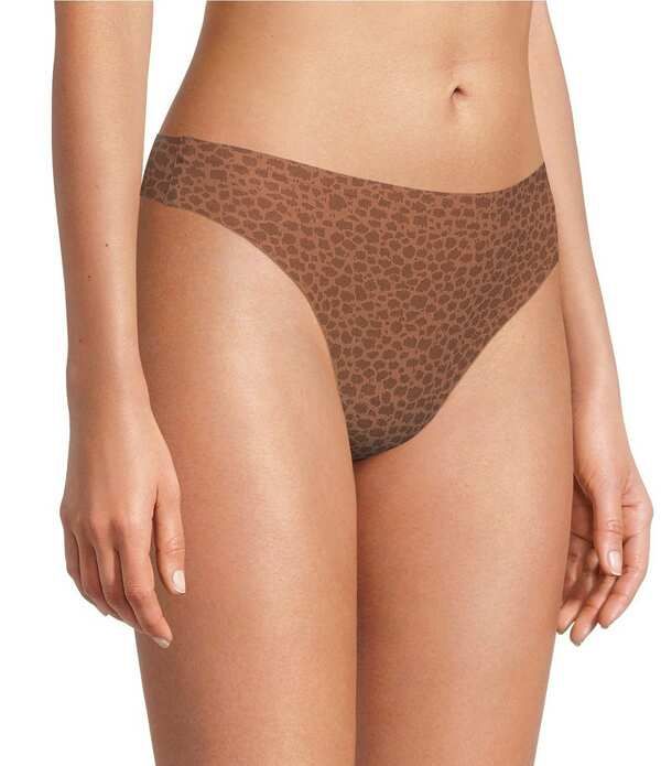 シャントル レディース アンダーウェア パンツ プリント Chantelle 360 Stretch Medium Rise Leopard Printhong Wild Brown ブラウン