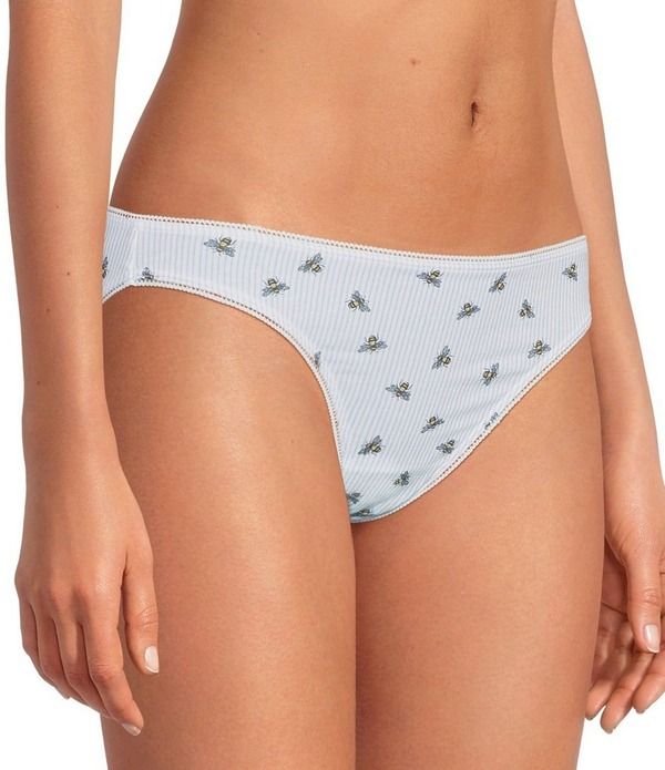 ベッドヘッド レディース アンダーウェア パンツ レーストリム レース ニット BedHead Knit Lace Trim Bikini Panty 3Pack BlackWhiteHoney Bees ホワイト