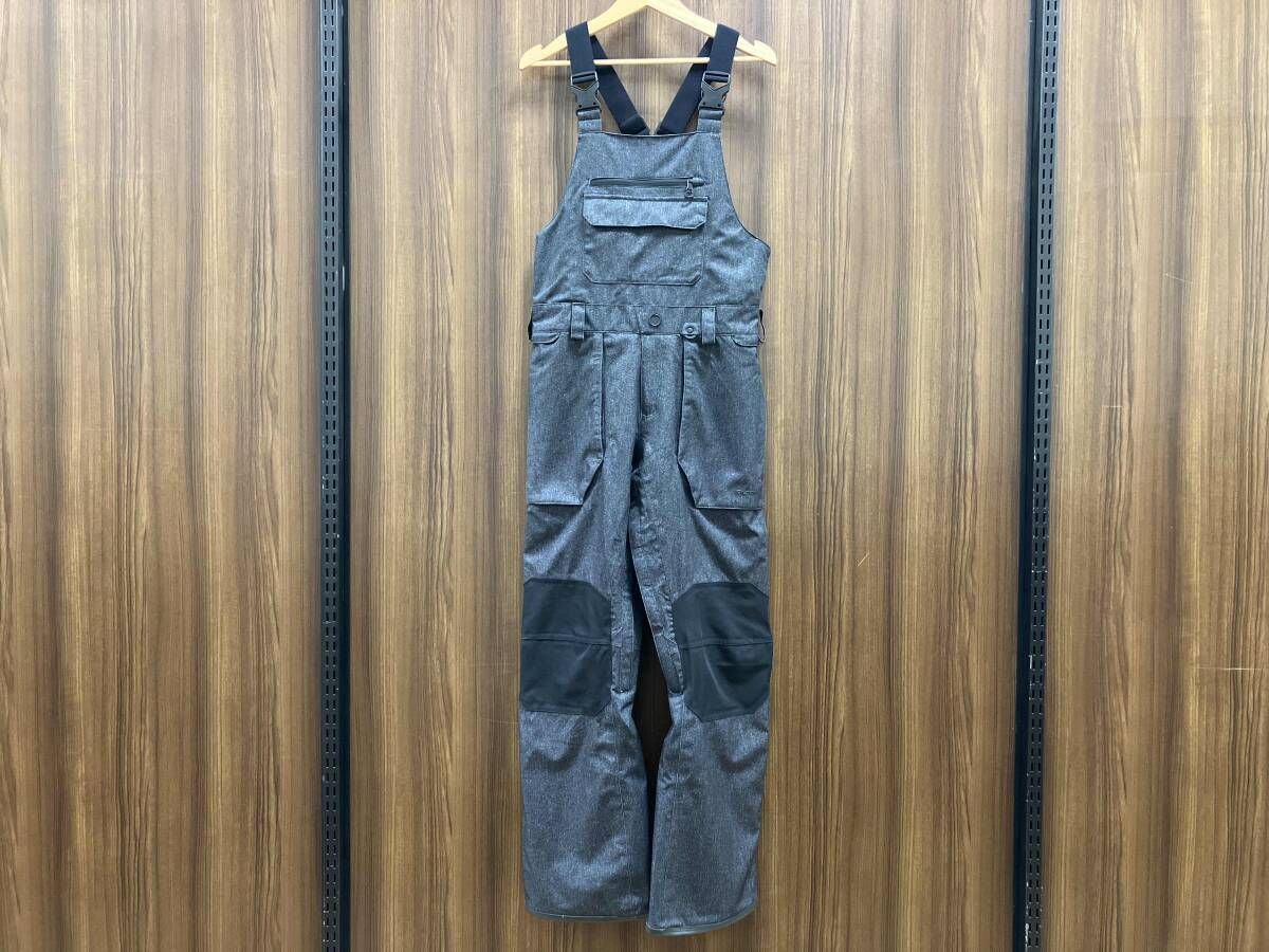VOLCOM Mens S スノーボードウェア　ビブパンツ　ウェスト86cm ヒップ10cm 股下79cm 重さ900g 右ポケット縁擦れあり