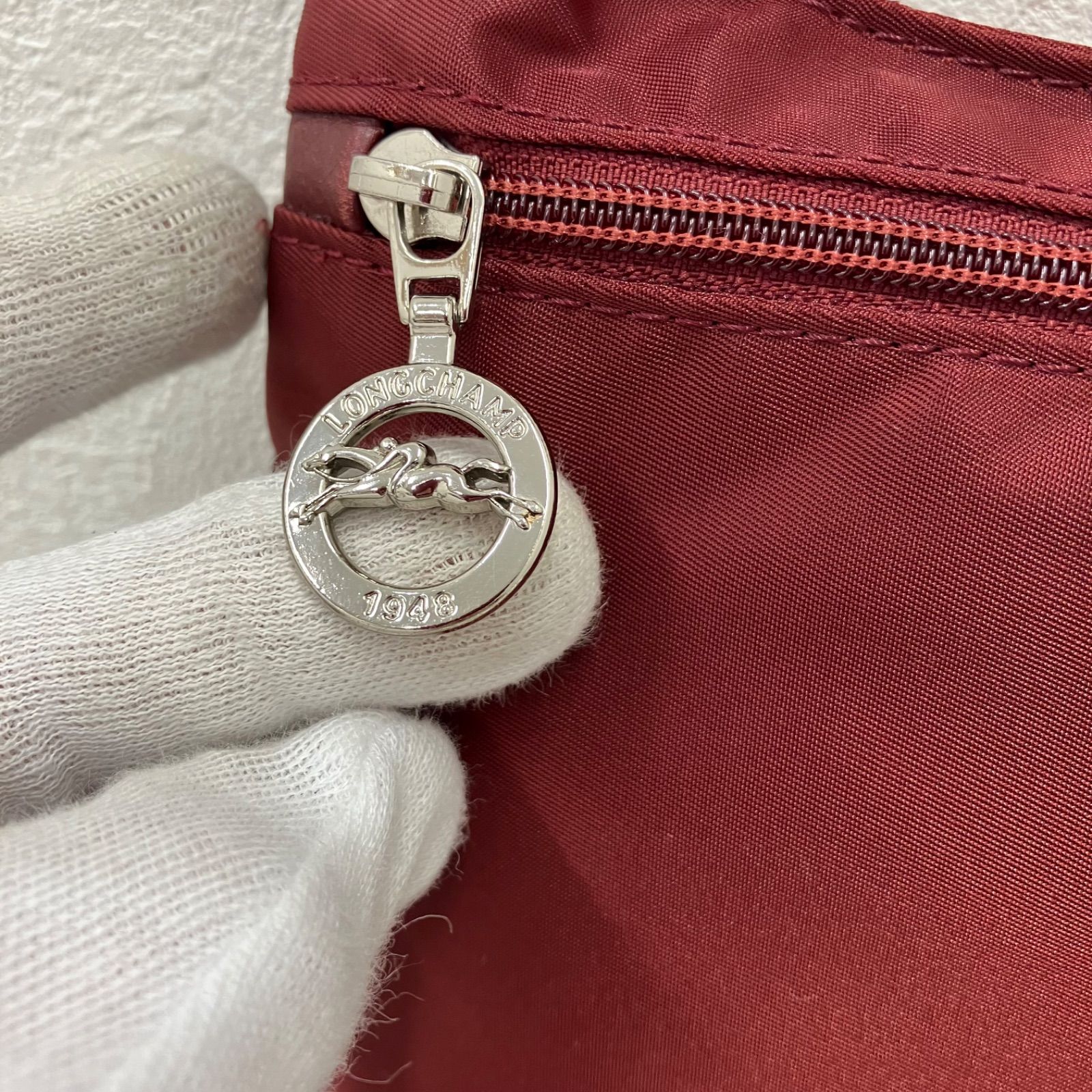 4063 LONGCHAMP ロンシャン ショルダーバッグ ボルドー ワインレッド