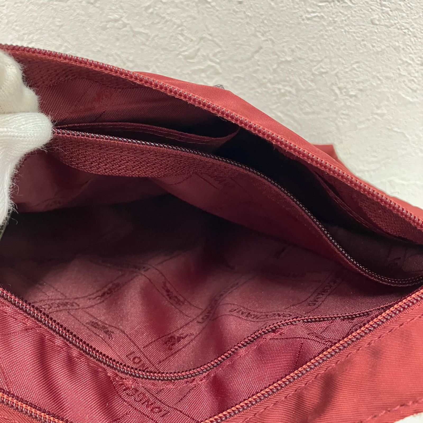 4063 LONGCHAMP ロンシャン ショルダーバッグ ボルドー ワインレッド