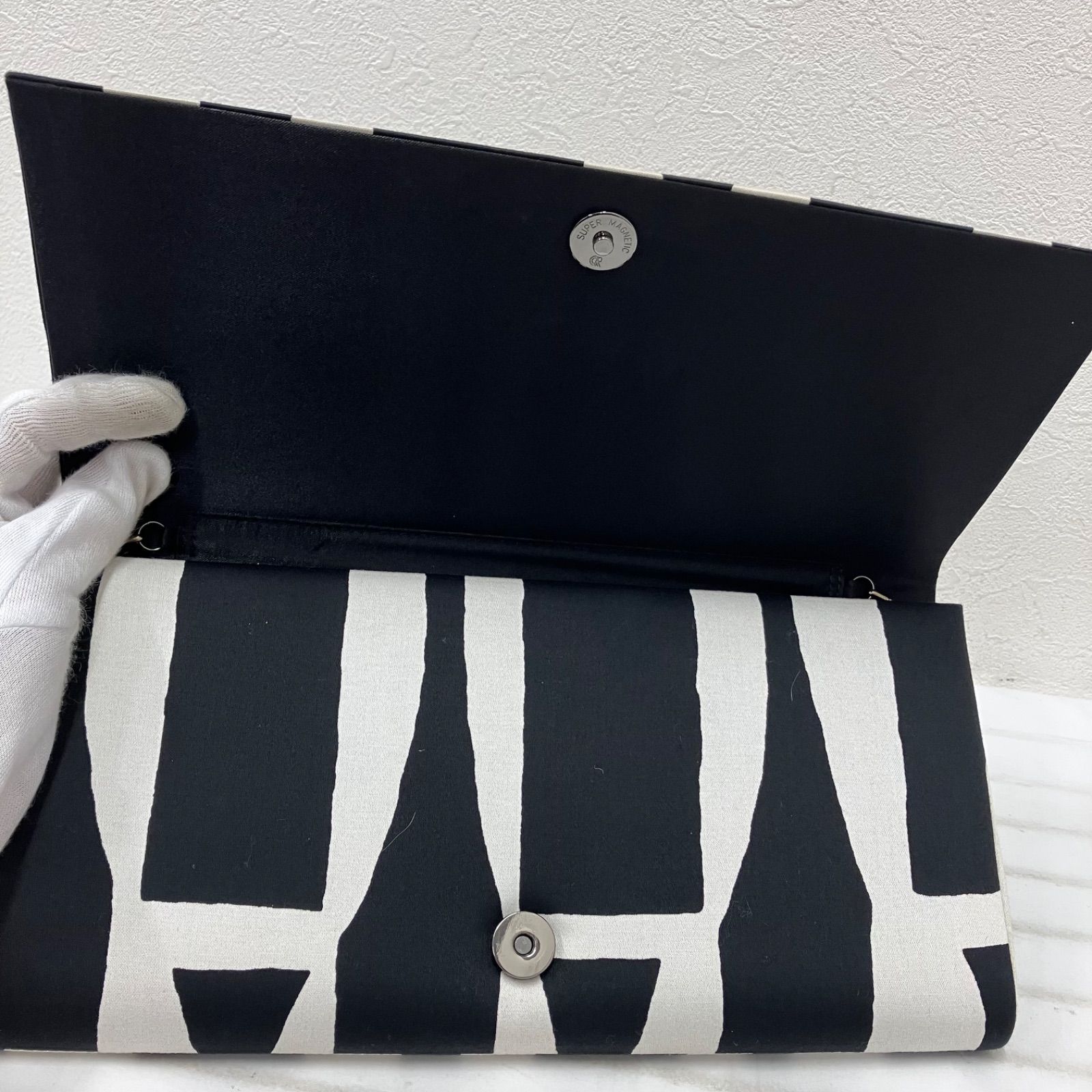 3957 marimekko マリメッコ クラッチバッグ パーティーバッグ ブラック 