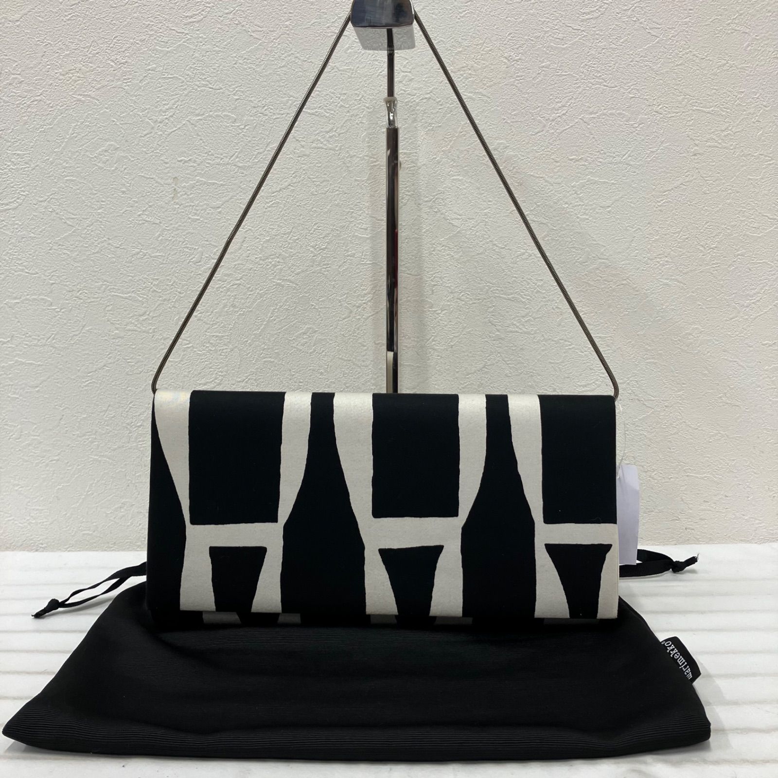 3957 marimekko マリメッコ クラッチバッグ パーティーバッグ ブラック 