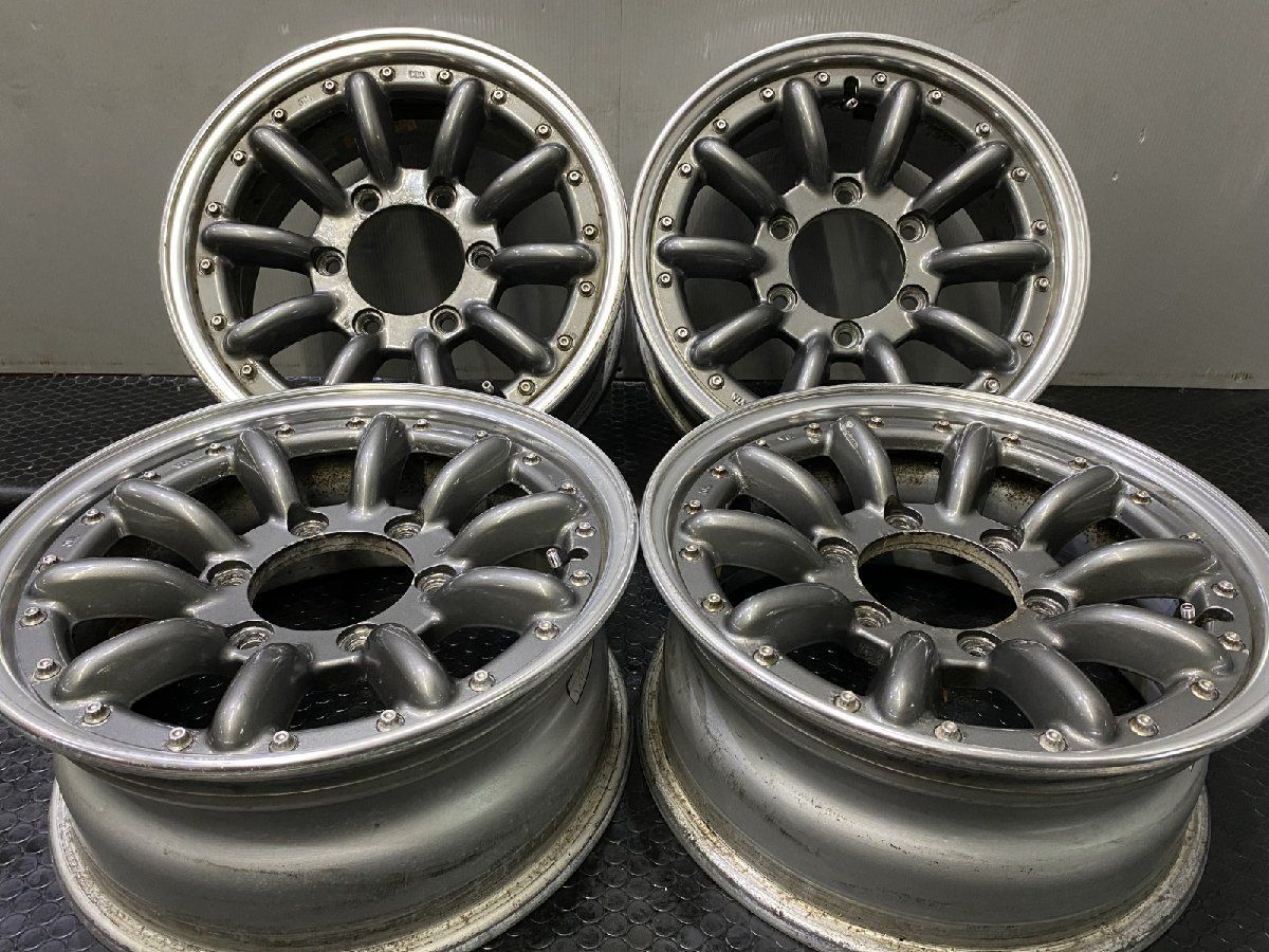 ENKEI デセム　10 225/70 R15 エンケイ　DECEM 旧車】ENKEI DECEM10 エンケイ デセム10 15インチ 4本 6.5J6HPCD139.7+