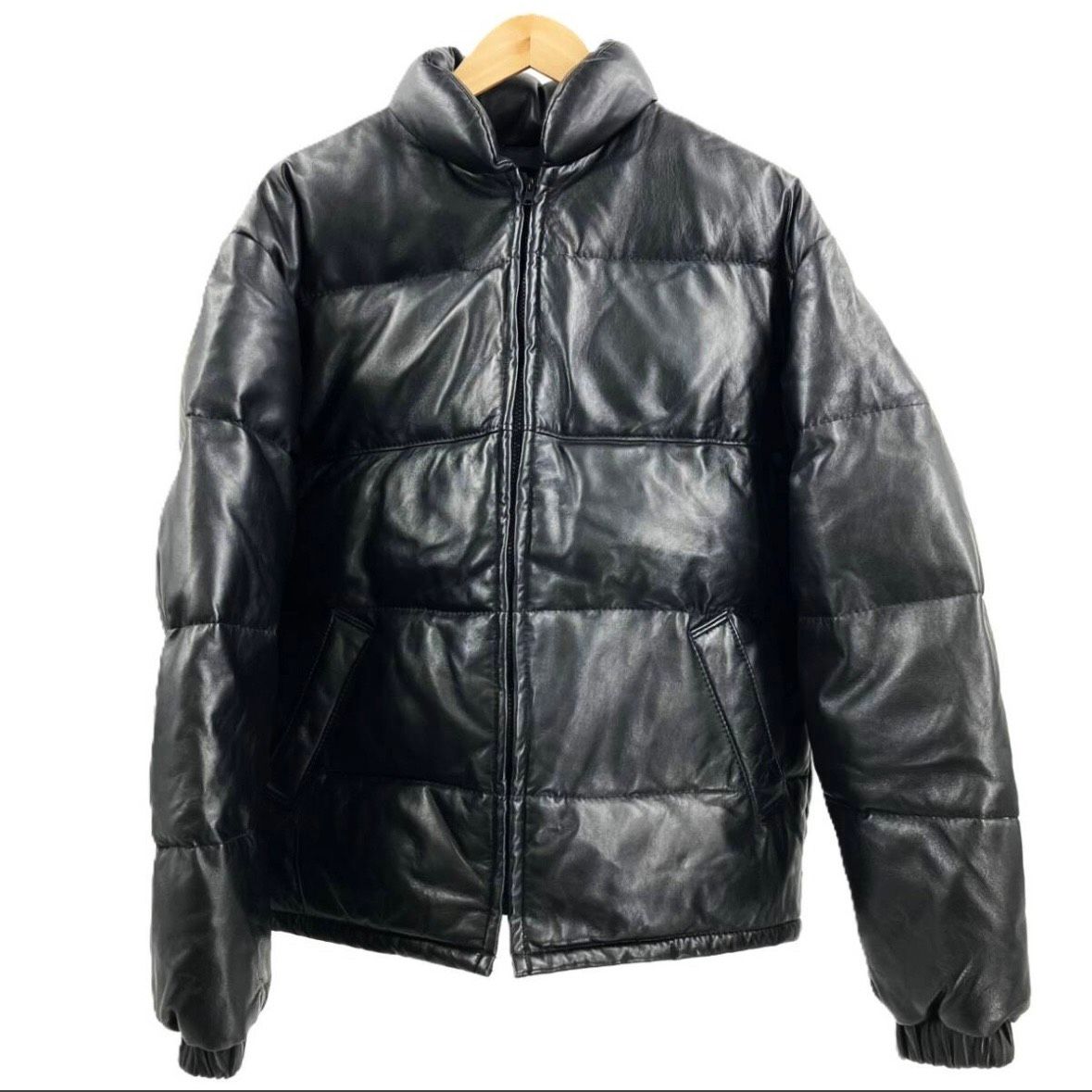 ♪Schott ショット レザーダウンジャケット 2140 ブラック 40サイズ