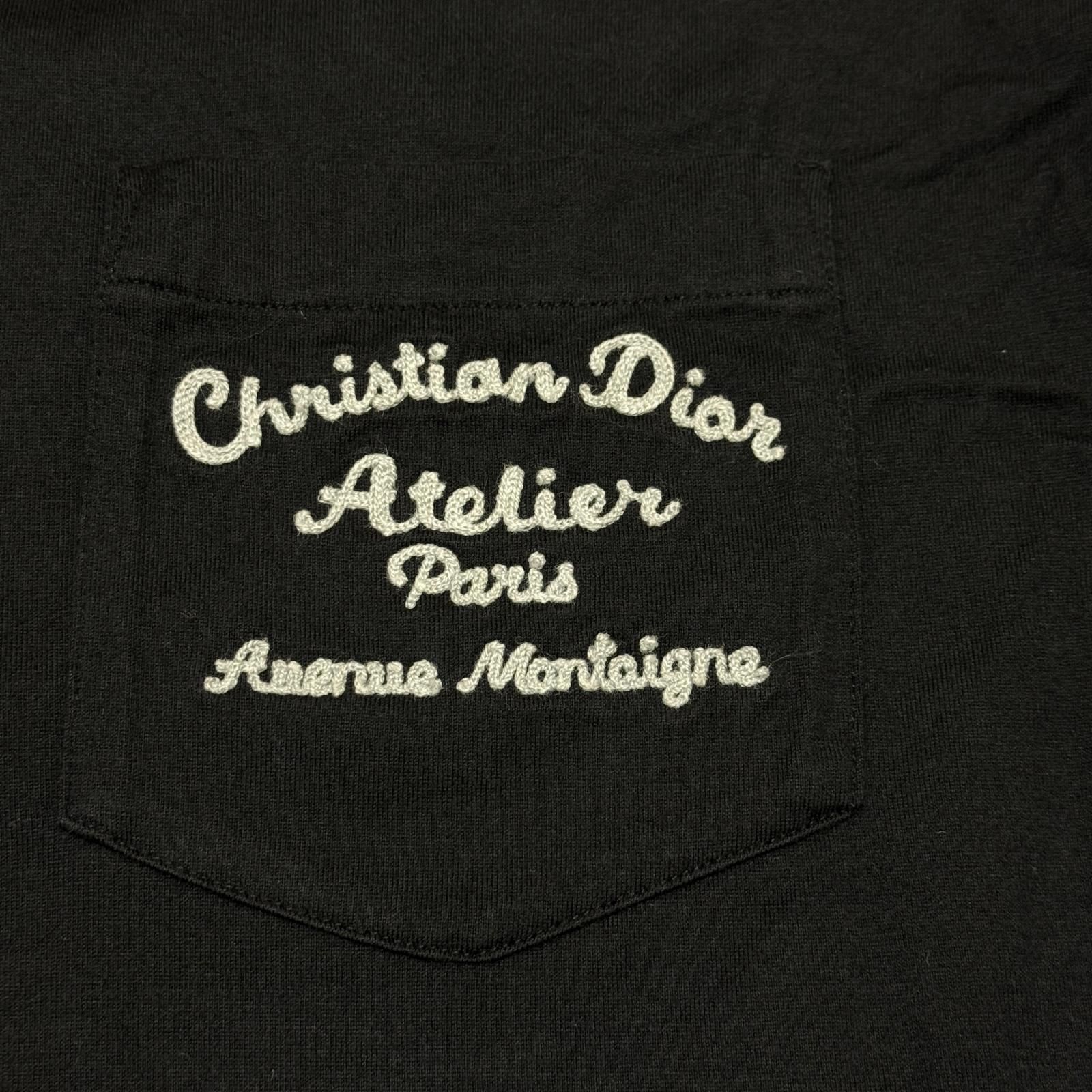 国内正規 DIOR HOMME Atelier刺繍 胸ポケットTシャツ カットソー 