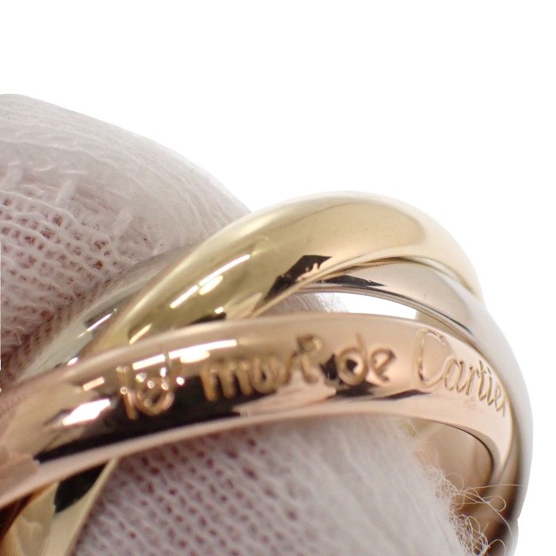 カルティエ CARTIER トリニティ リング 14号 #54 指輪 K18イエロー