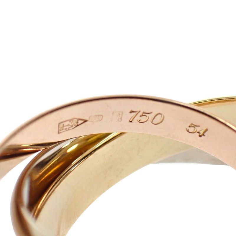 カルティエ CARTIER トリニティ リング 14号 #54 指輪 K18イエロー