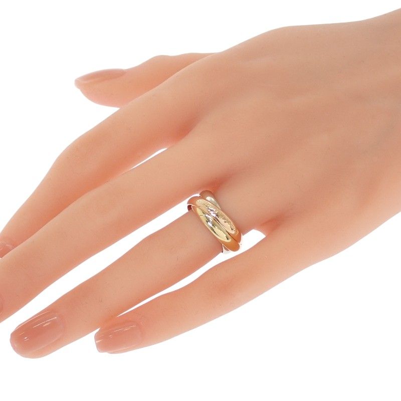 カルティエ CARTIER トリニティ リング 14号 #54 指輪 K18イエロー 