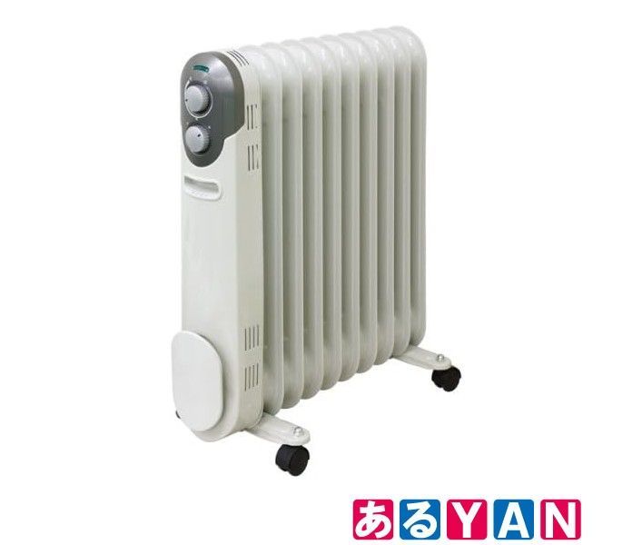 (未使用・若干の外箱傷み有り) 山善 オイルヒーター ホワイト DO-L12(W)　 FUH4983771033421