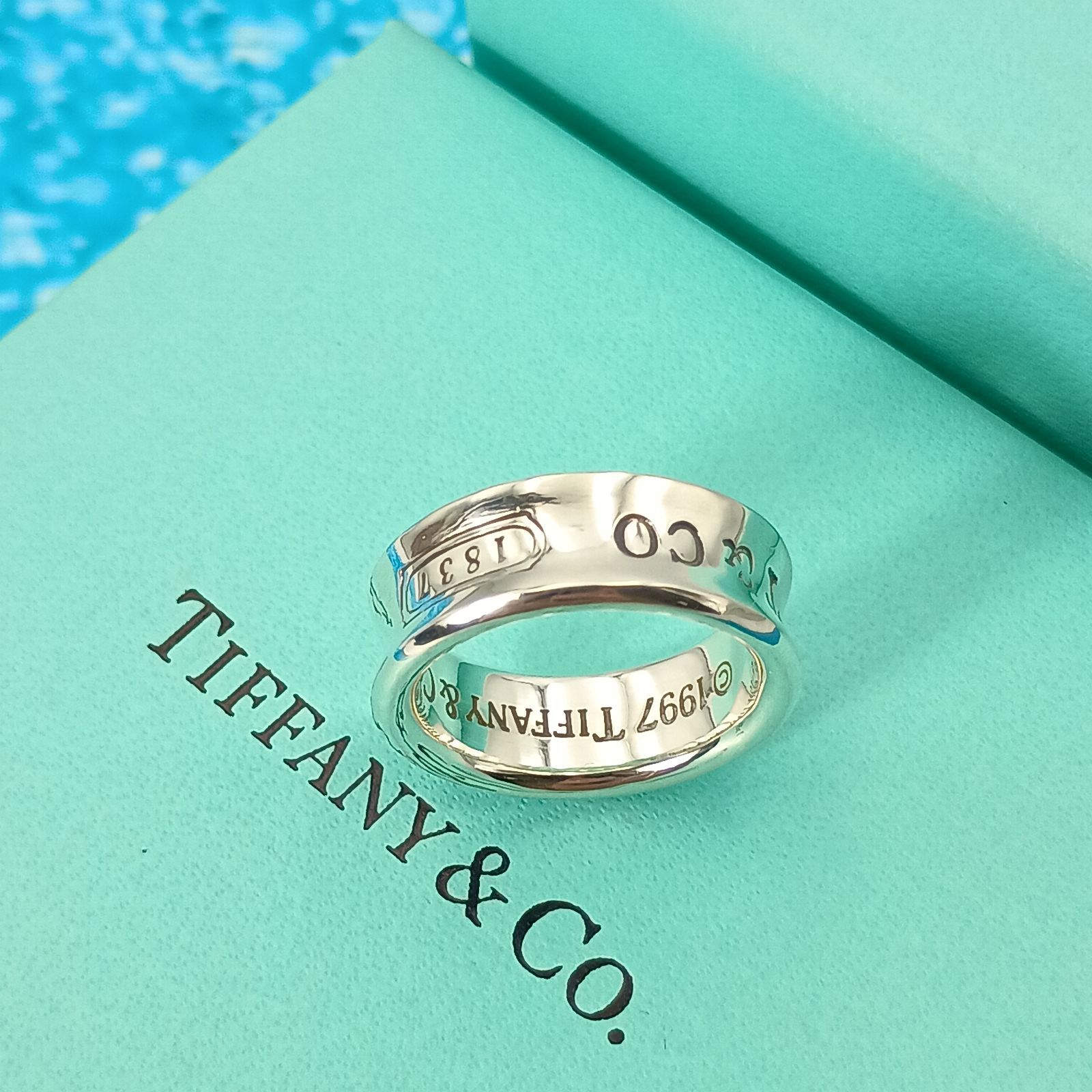 TIFFANY&Co. ティファニー 8号 ナローリング レディース シルバー925
