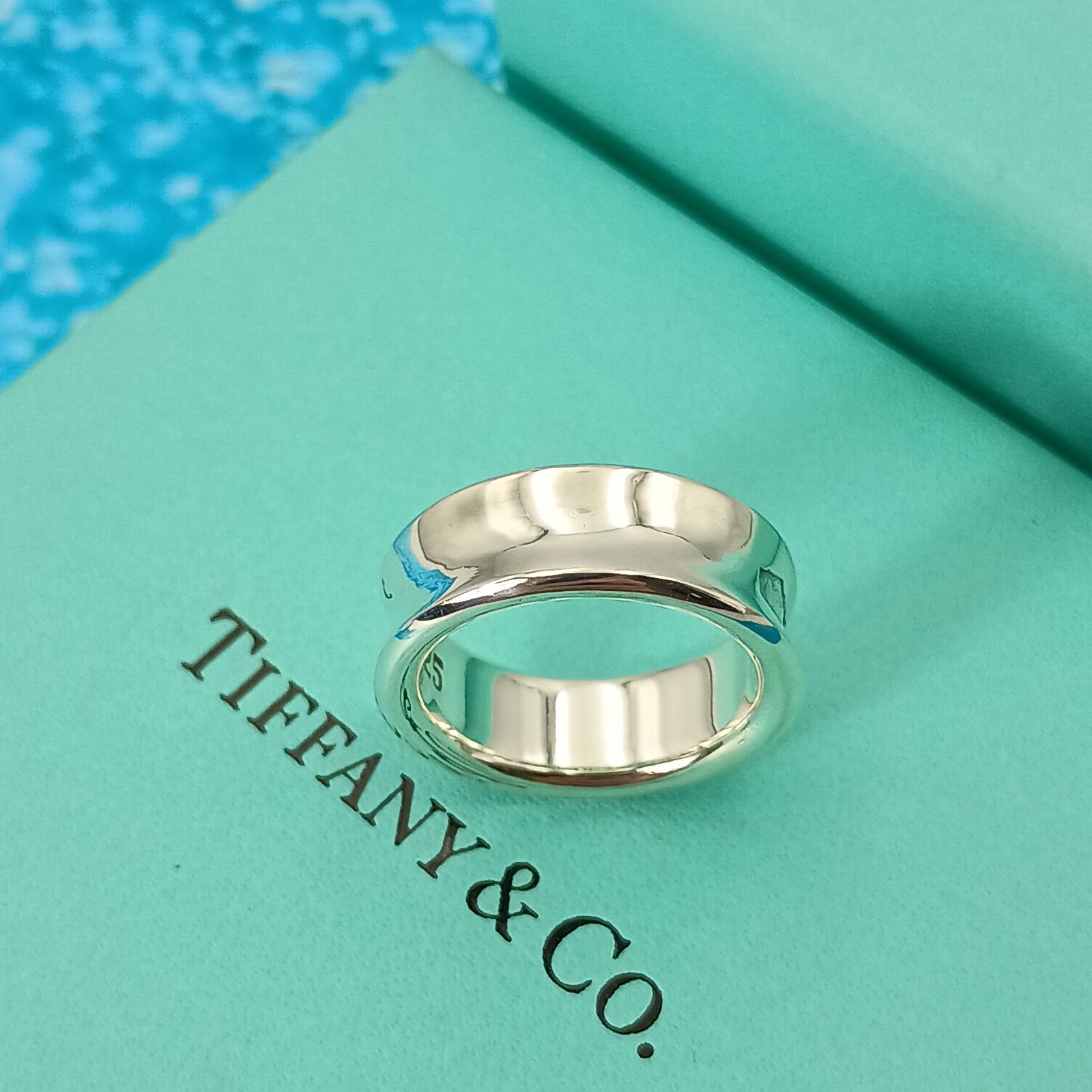 TIFFANY&Co. ティファニー 8号 ナローリング レディース シルバー925