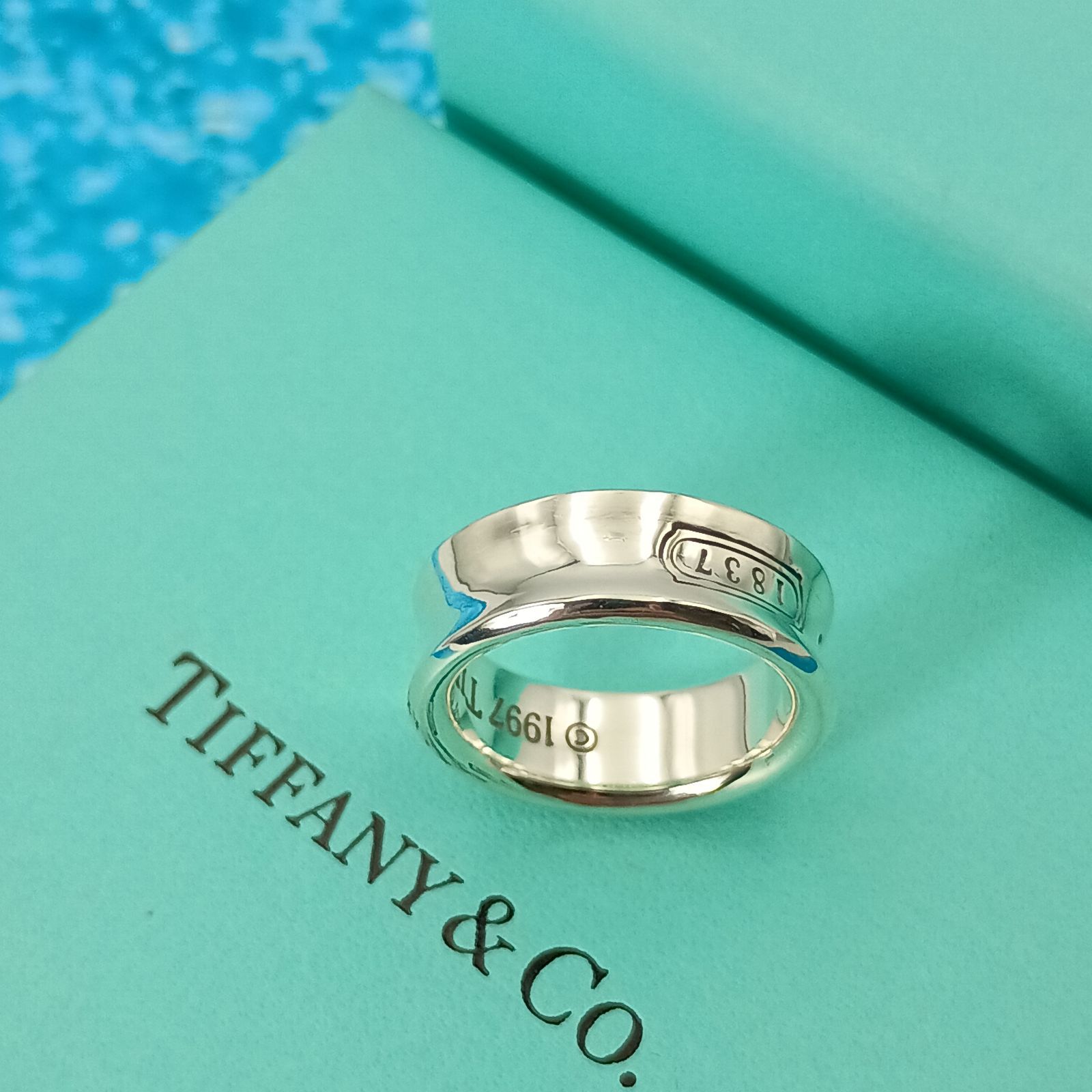 ✳︎よう✳︎Tiffany＆Co. 8号 1837 ナローリング TIFFANY&Co. ティファニー 8号 ナローリング レディース シルバー925