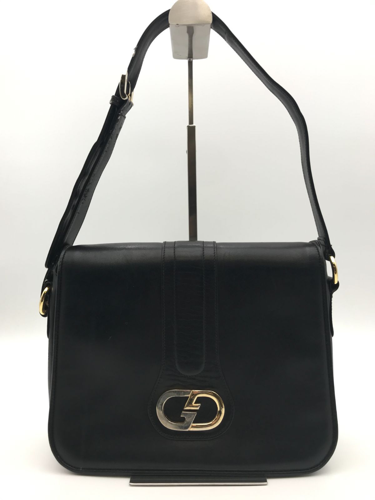 希少 GUCCI オールドグッチ ショルダーバッグ ワンショルダー フラップ