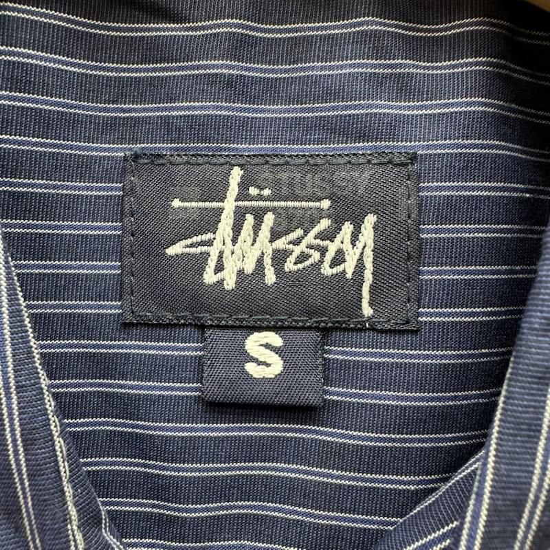 ステューシー 90s 紺タグ USA製 ストライプ シャツ メンズ S ISItems