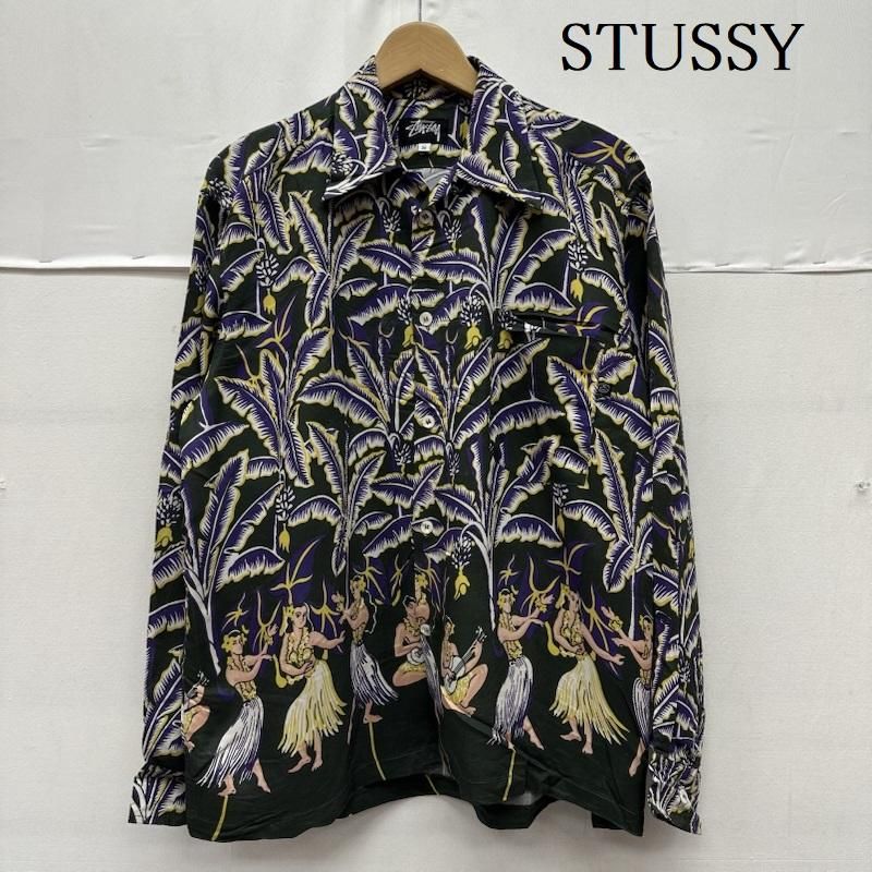 ステューシー 80s 黒タグ 初期 総柄 アロハ シャツ メンズ S ISItems