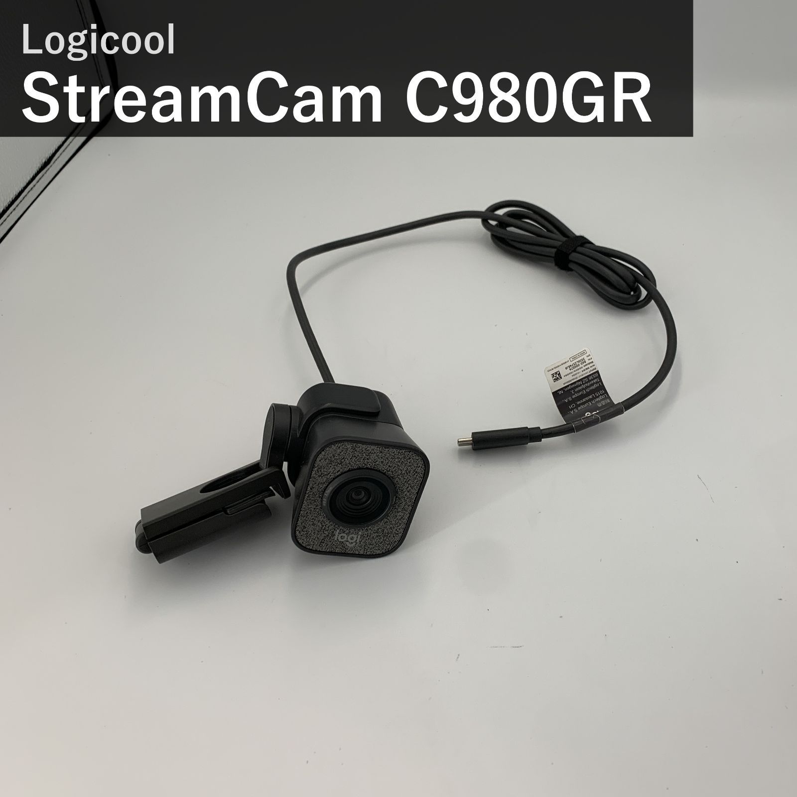 ロジクール StreamCam C980GR グラファイト Webカメラ フルHD 1080P 60fps AIオートフォーカス 自動露出補正 手ブレ補正 USB Type-C ウェブカメラ 縦型撮影対応 配信 PC Windows Mac 国内正規品